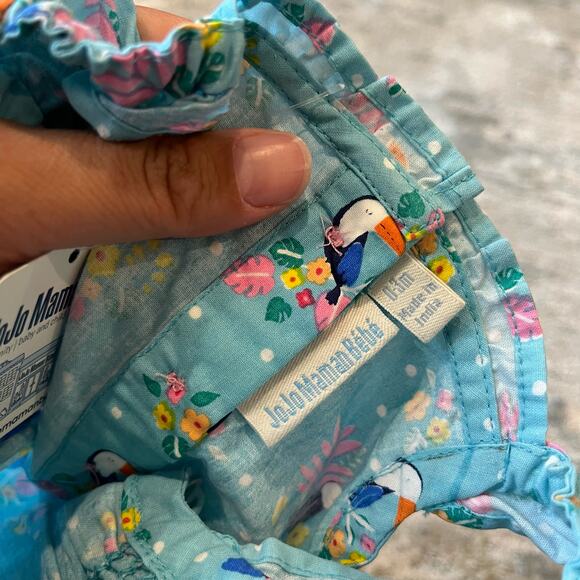 JoJo Maman Bebe Tucan Sunsuit 0-3 Months NWT - Picture 6 of 9